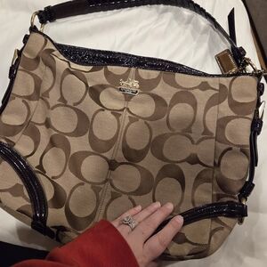 Coach Brown Signature Shoulder Bag